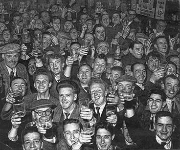 Interior of the Manx Bar 1953